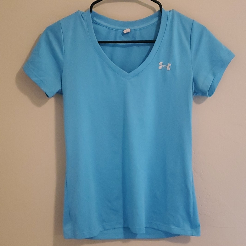 under armour top short sleeve v neck